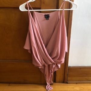 Pink bodysuit top